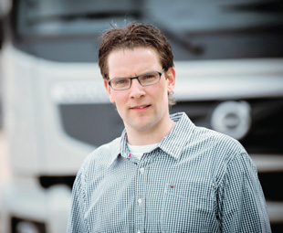 Lucien van Zullen, driver trainer at Volvo Trucks in Holland.