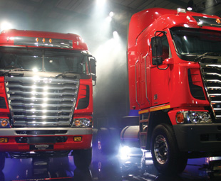 Freightliner unveiled its menacing new-generation Argosy, a “commander of the highway”.