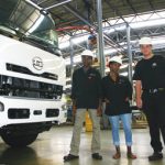 Toy Moshoma, Virginia Maledima and Courtney Johnson – three industrial engineering students from the Tshwane University of Technology.