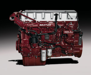 Mack’s in-house engine family now includes 11-litre MP7, 13-litre MP8 (illustrated) and 16,1-litre MP10 power units.