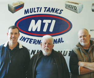 From left: Lee, Arthur and Craig Johnson from Multi Tanks International – a local fuel tank manufacturing company, creating products as good as any OEM could offer.