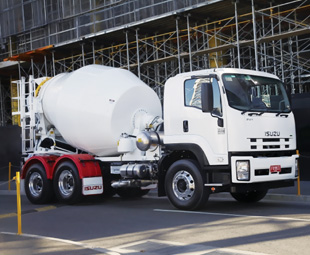 Isuzu now has a dedicated 6x4 truck-mixer chassis in Australia under the FVY designation.