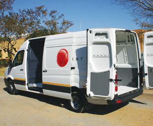 A 14 000-litre load volume and  2 392 kg payload are accessible through multiple, wide-opening doors.