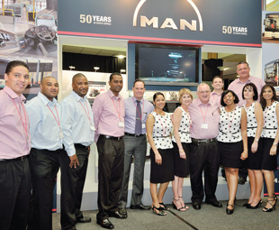 MAN Truck & Bus fully utilised the ample networking  opportunities SABOA’s 2013 National Conference and Exhibition had to  offer, with its team gladly sharing all on the company’s products and  services with those that attended. 