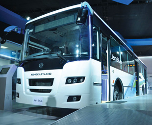 Ashok Leyland’s flat-floor Janbus range offers an integral construction, lower entrance solution to operators preferring front-engined buses.