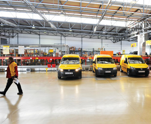 The gateway facility enables DHL’s couriers to spend more time on the road.