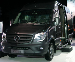 Mercedes-Benz’s new Sprinter will feature a Euro-5 engine and seven-speed gearbox.
