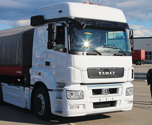 Russian truckmaker Kamaz has launched its new M1842 range with cab and driveline input from Mercedes-Benz.