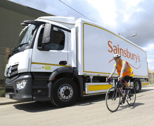 London lorry designed for cycle safety