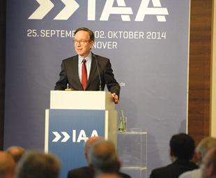 Matthias Wissmann, VDA president, says commercial vehicle markets are surprisingly buoyant.  