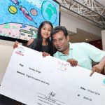 2014 under 8 category winner and international contestant, Nireka Singh with her dad