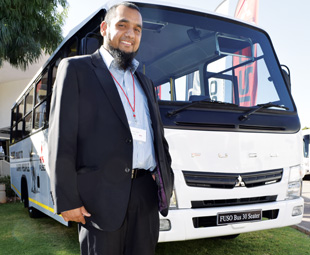 Ziyad Gaba, FUSO national sales manager, says it is important for the company to be present in the local bus market.