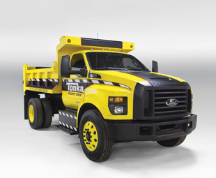 Ford’s full-size Tonka Toy is intended to stir memories of boyhood backyard civil engineering.