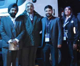 From left: Harneet Luther, executive director; Behram Sabawala, CFO; Madhu Singh, area manager - Southern Africa, Tata Motors; and Sharyn Moodley, marketing manager.