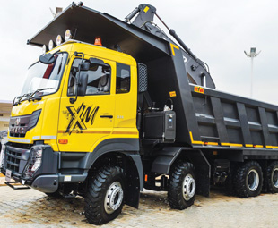  Volvo Eicher’s PRO 8000 Series has a distinct family resemblance to UD’s Quester line-up.