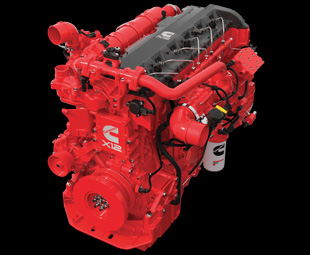 Cummins’ X12 is the smaller displacement member of the new X Series family, and is claimed to have the best power/weight ratio of any heavy-duty engine in North America.