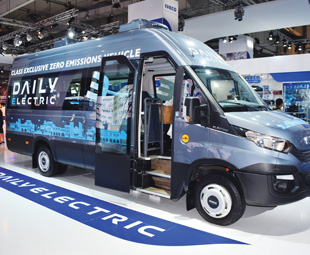 The Daily Electric offers a range of up to 160 km.