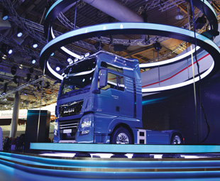 MAN showed an all-new design for its trucks.