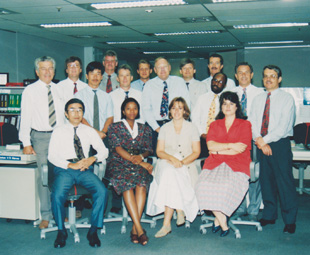 Nissan Diesel SA head office staff, mid-1990s,