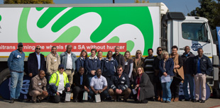 Unitrans turning the wheels for a SA without hunger