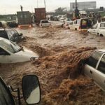 Handling heavy rain and flooding on the road